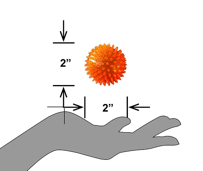 Gorilla Spiky Ball - Small - 2" (Assorted Colours)