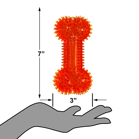 Gorilla Spiky Squeaky Bone - Medium