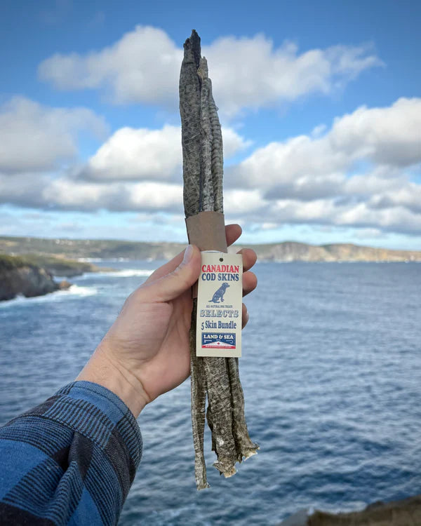 Land & Sea - Cod Skin Strips - 5 pack