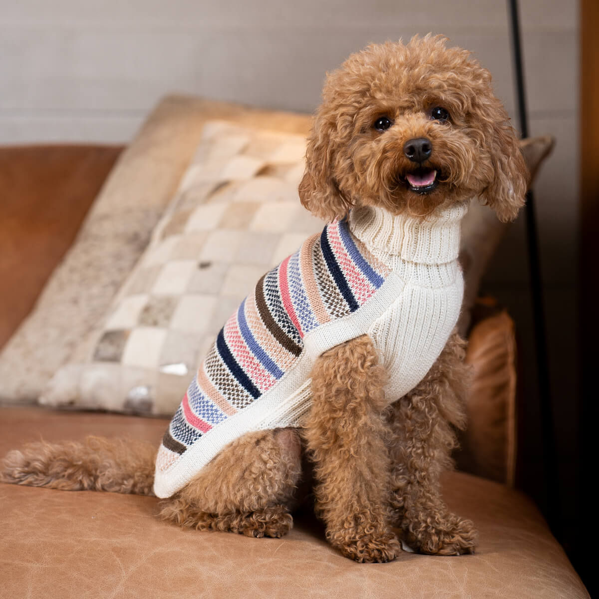 Alqo Wasi - Blushline Stripe Alpaca Sweater