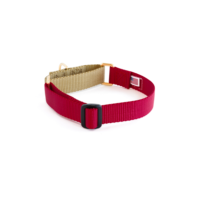 Martingale Collar - Merlot + Gold
