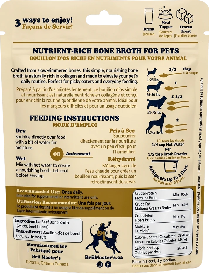 Bru Master Bone Broth - 100 grams