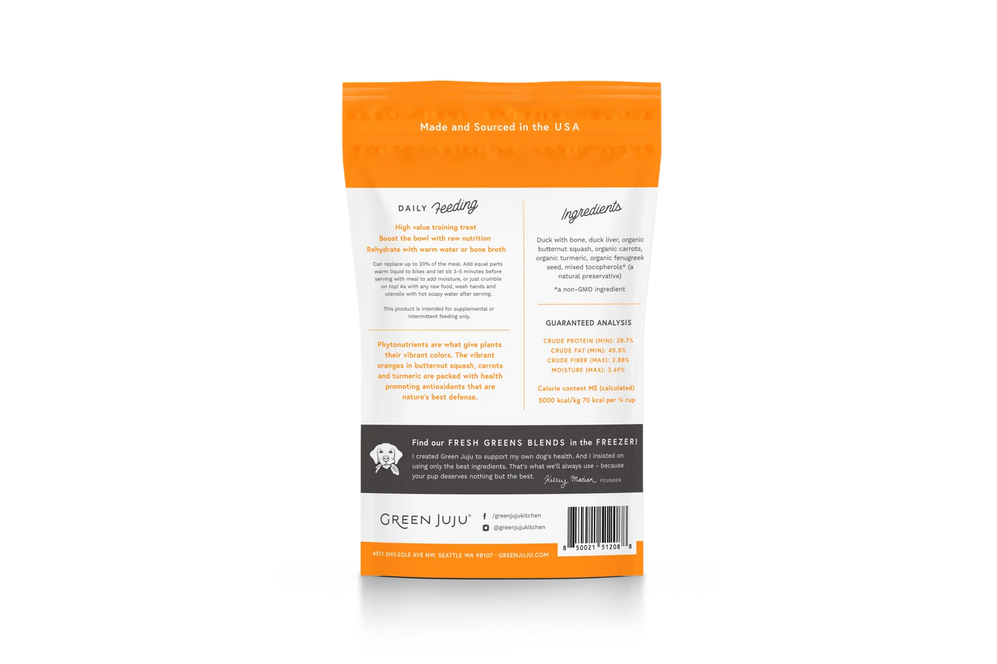 Freeze Dried Whole Food Bites - Duck Orange