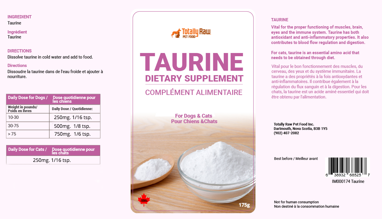 Totally Raw - Taurine - Canine + Feline