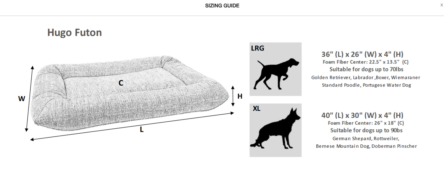 Hugo Futon - Stone Grey