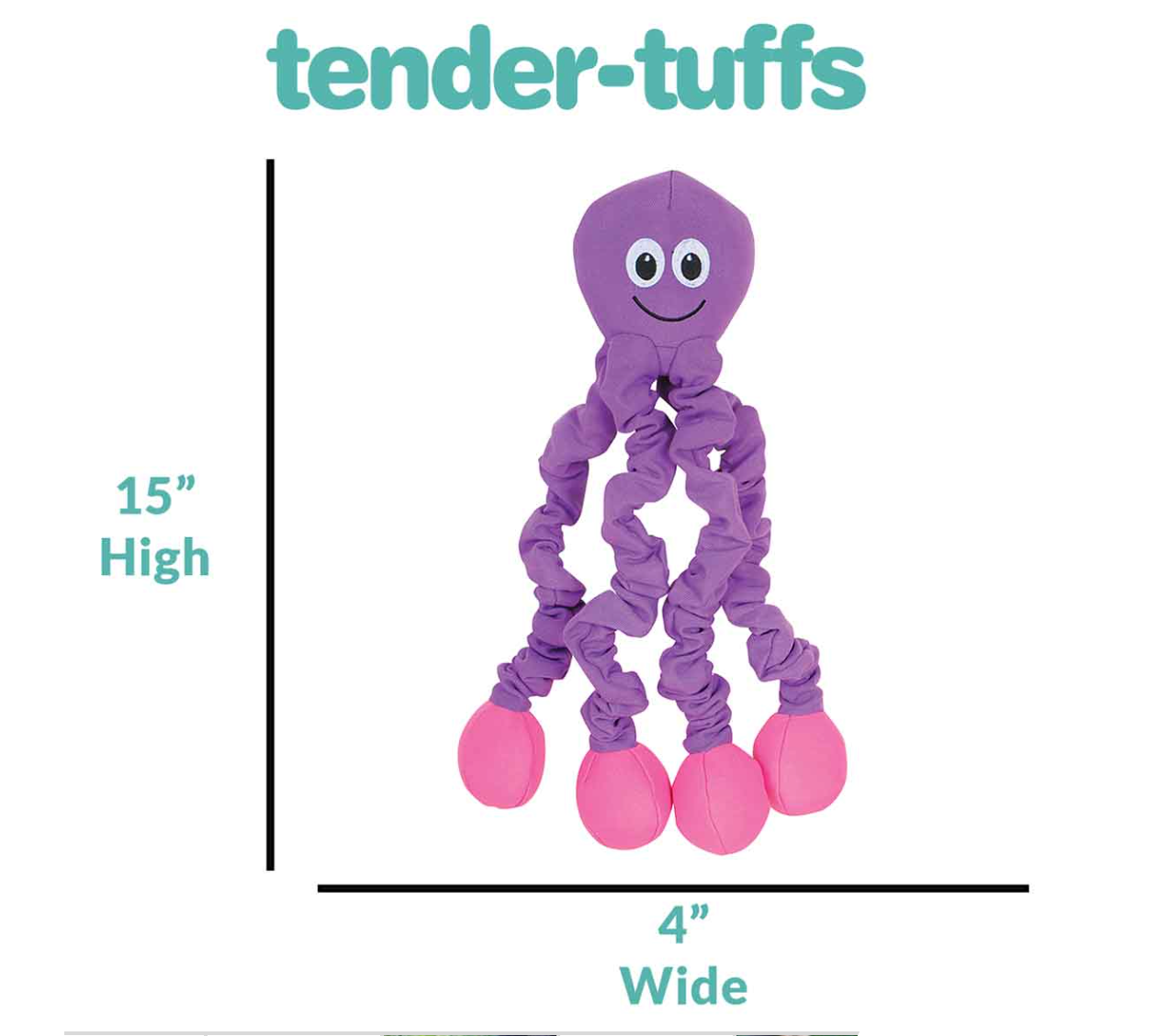 Tender-Tuffs Stretchy Purple Octopus
