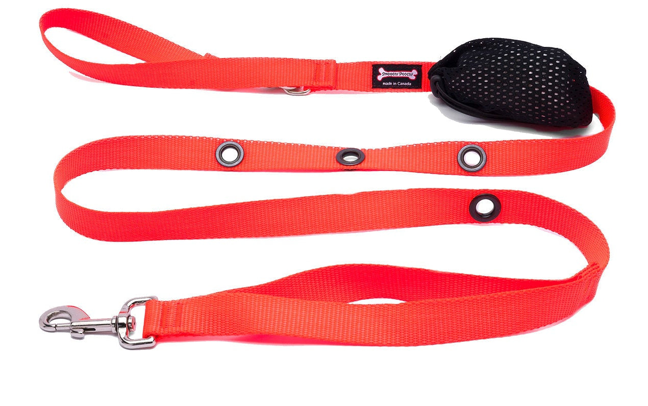 Hands Free Nylon Leash - Orange