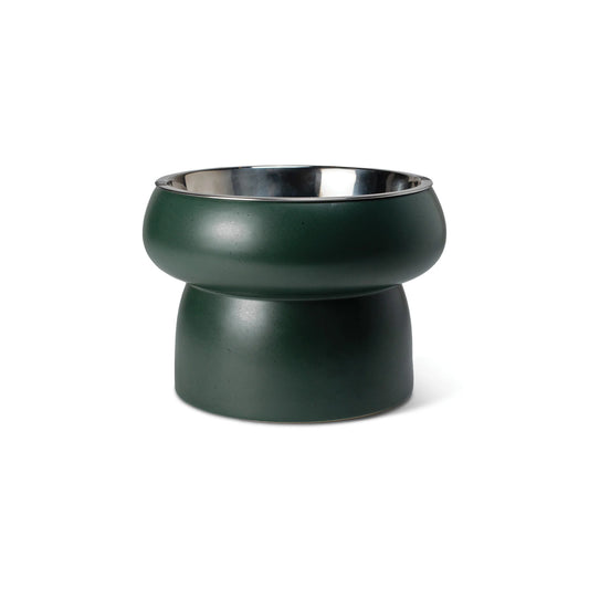 Speckled Elevated Bowl Green - Medium