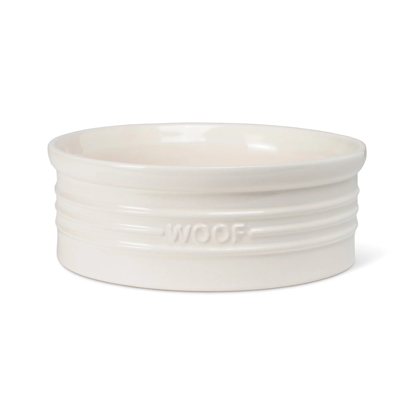 Woof Ivory Sculpted Bowl - Medium