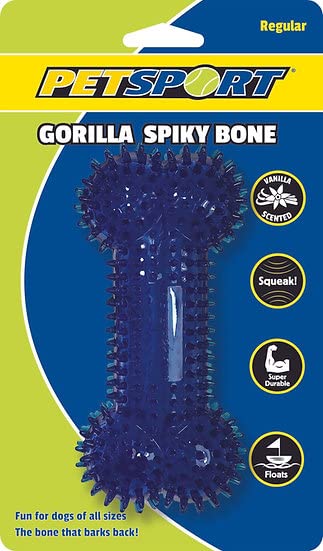 Gorilla Spiky Squeaky Bone - Medium