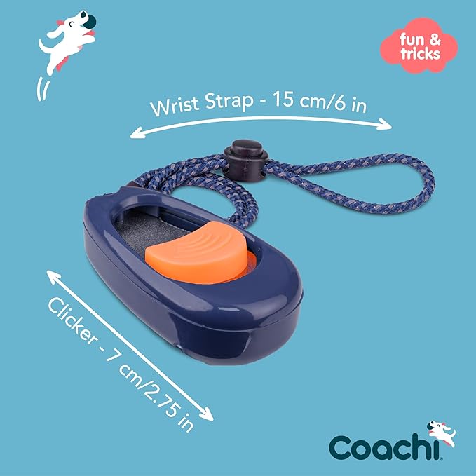 Company of Animals -  Coachi Multiclicker - Navy & Coral