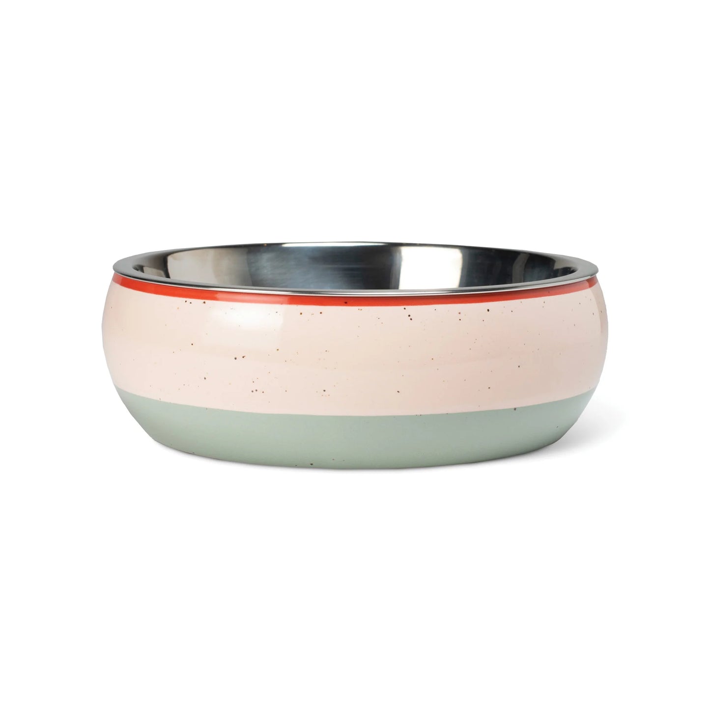 Speckled Stripe Multicolor Bowl with Feeder - Medium