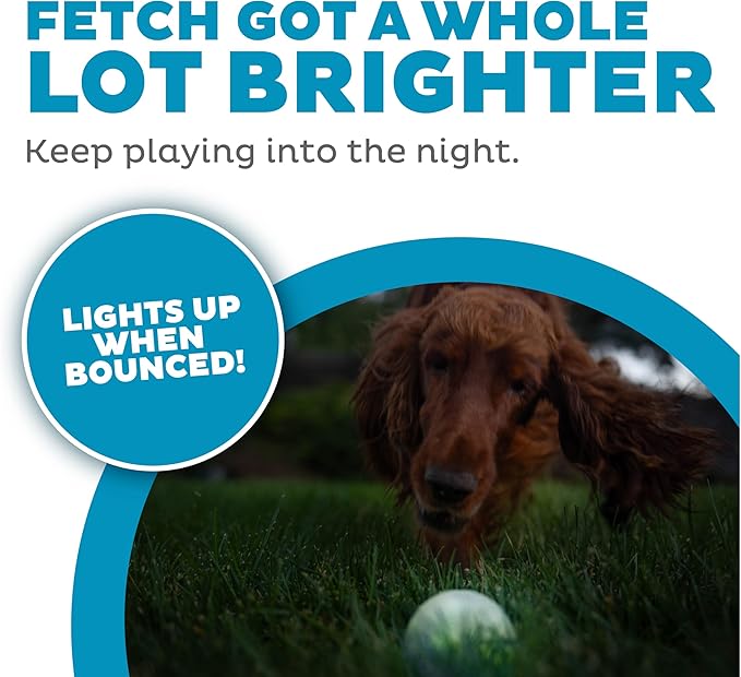 Planet Dog Strobe Ball - Glow Green