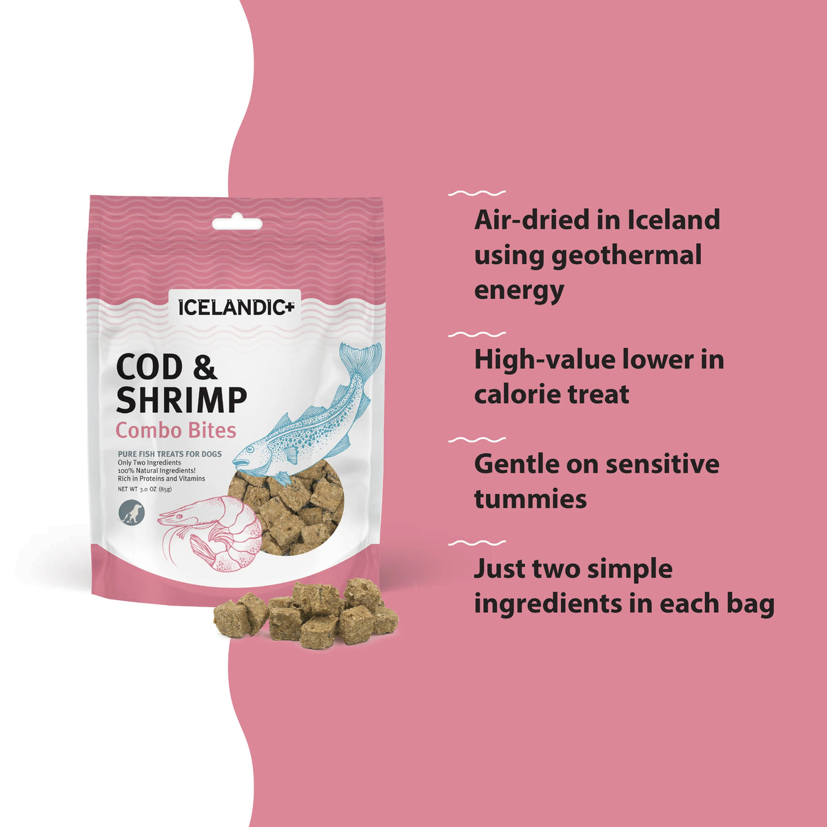 Icelandic+ Cod & Shrimp Combo Bites 3 oz