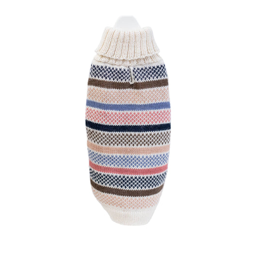 Alqo Wasi - Blushline Stripe Alpaca Sweater