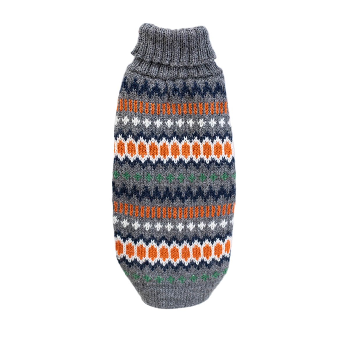 Alqo Wasi - Grey Hexagon Alpaca Sweater