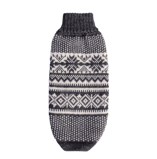Alqo Wasi - Mountain Grey Alpaca Dog Sweater