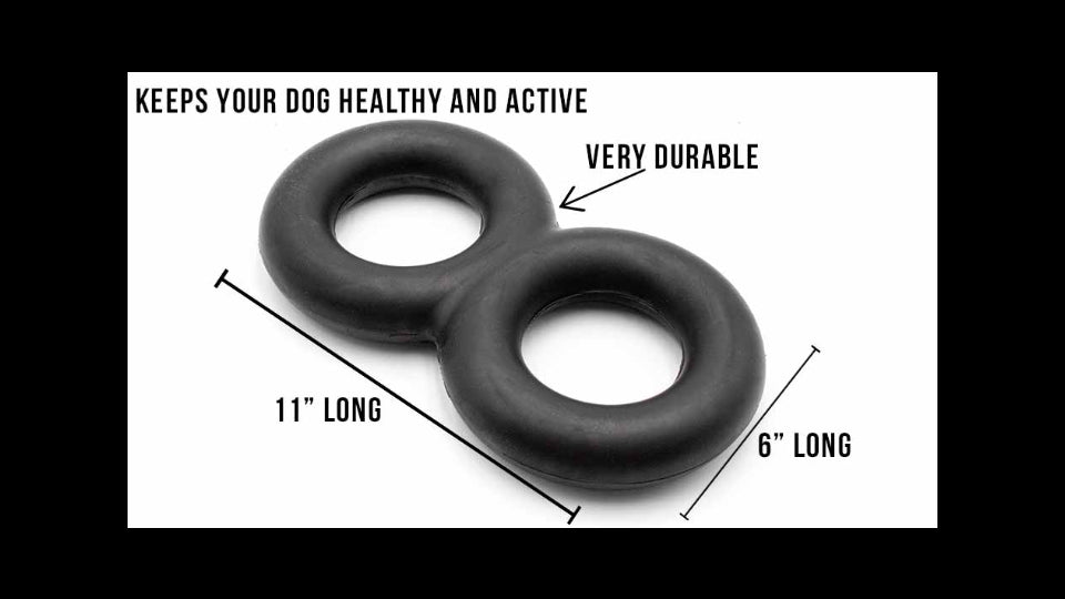 Goughnuts- Heavy Duty Black Tug Toy - Large