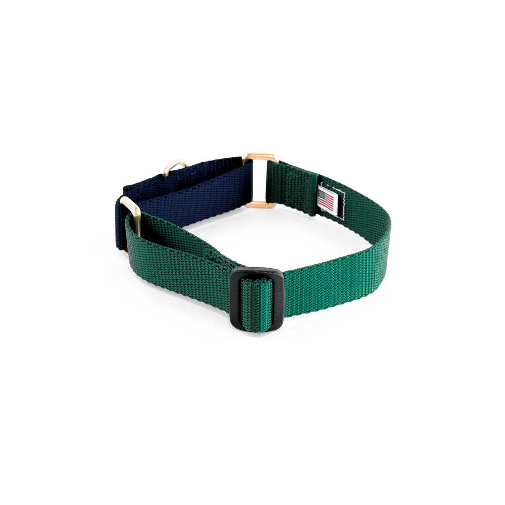 Martingale Collar - Forest + Navy