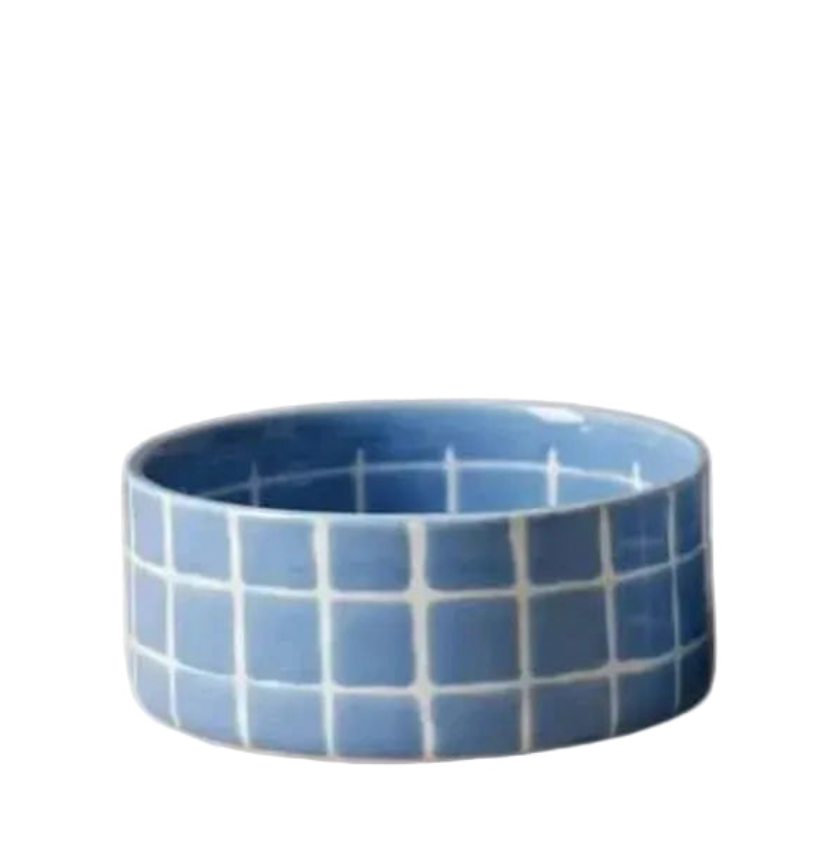 Egg Back Home - Pool Blue Tile Pet Bowl