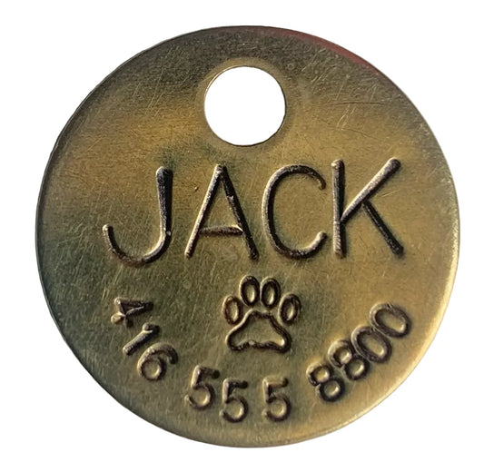 Hand-Stamped Dog Tag