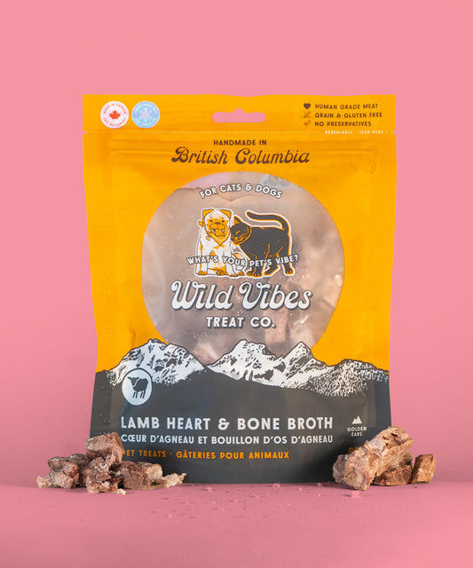 Lamb Heart & Bone Broth Treats - 80g