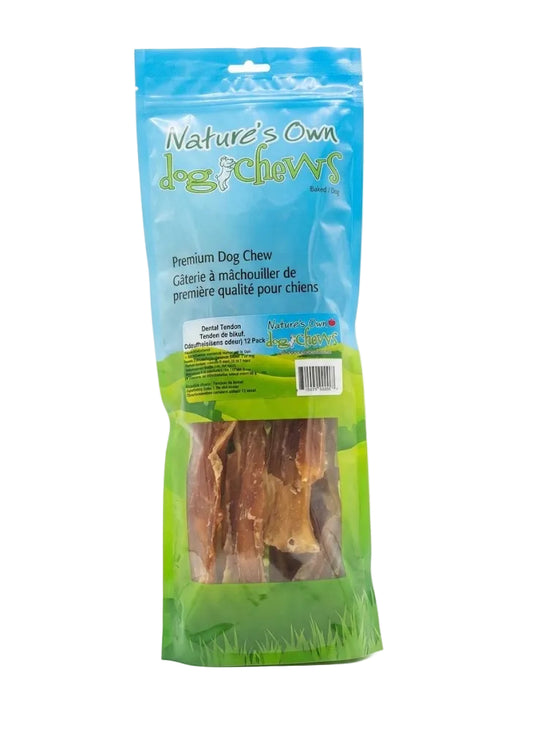 Nature's Own Beef Dental Tendons 12-Pack