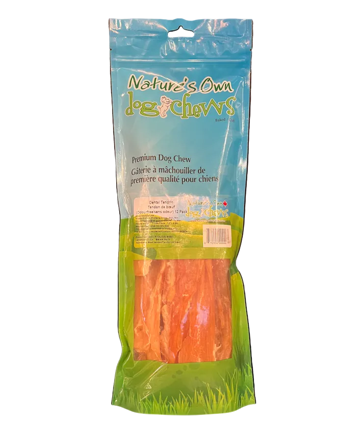 Nature's Own Beef Dental Tendons 12-Pack