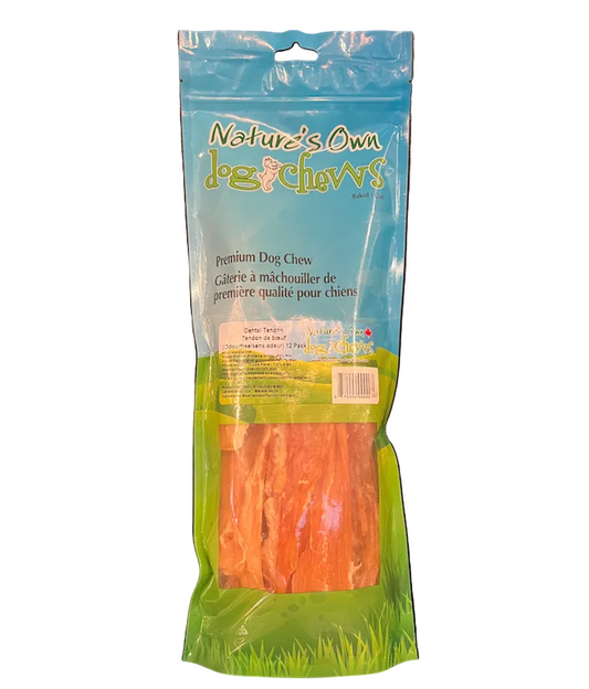 Nature's Own Beef Dental Tendons 12-Pack