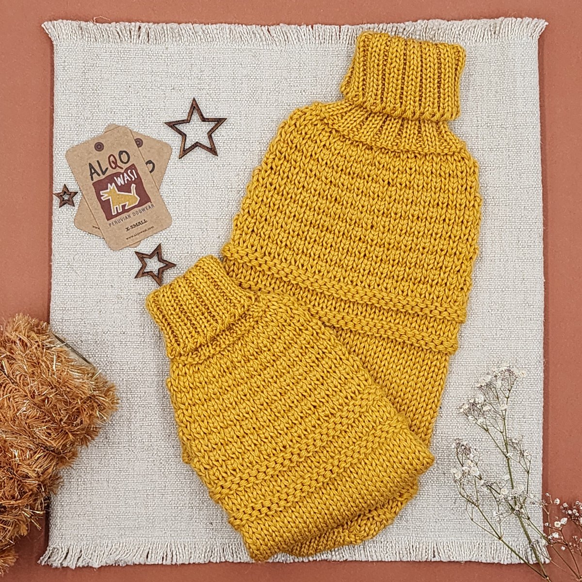 Oscar Mustard Alpaca Sweater