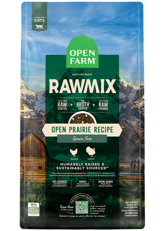 Open Farm Open Prairie Grain-Free RawMix for Cats 2.25lbs