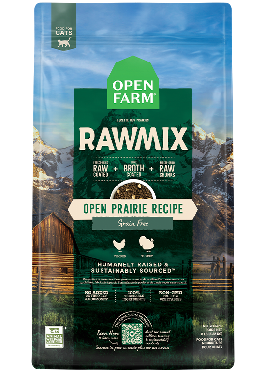 Open Farm Open Prairie Grain-Free RawMix for Cats 2.25lbs
