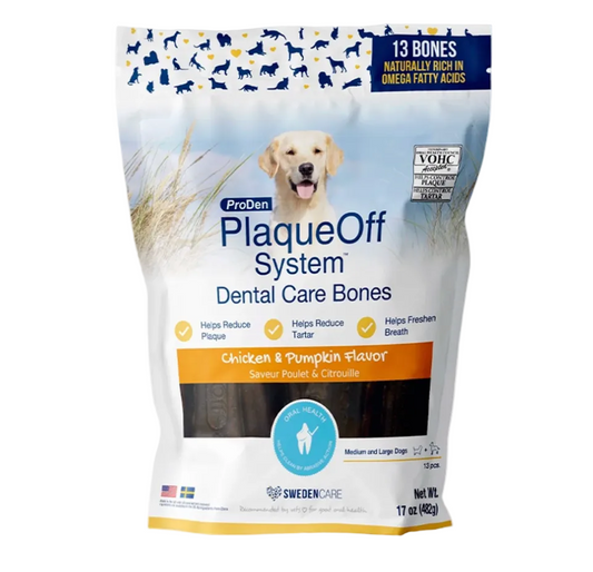ProDen PlaqueOff -  Dental Care Bones - Chicken & Pumpkin