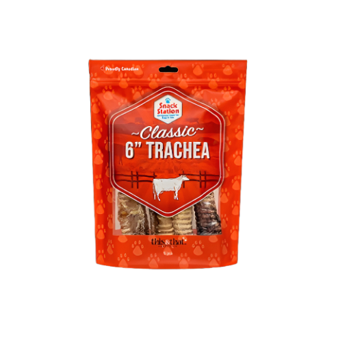 Beef Trachea 6" - Bag of 6