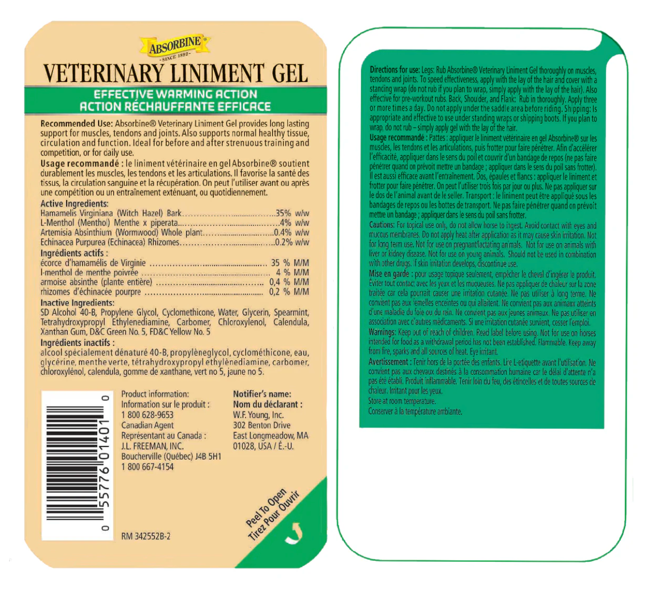 Veterinary Liniment Gel