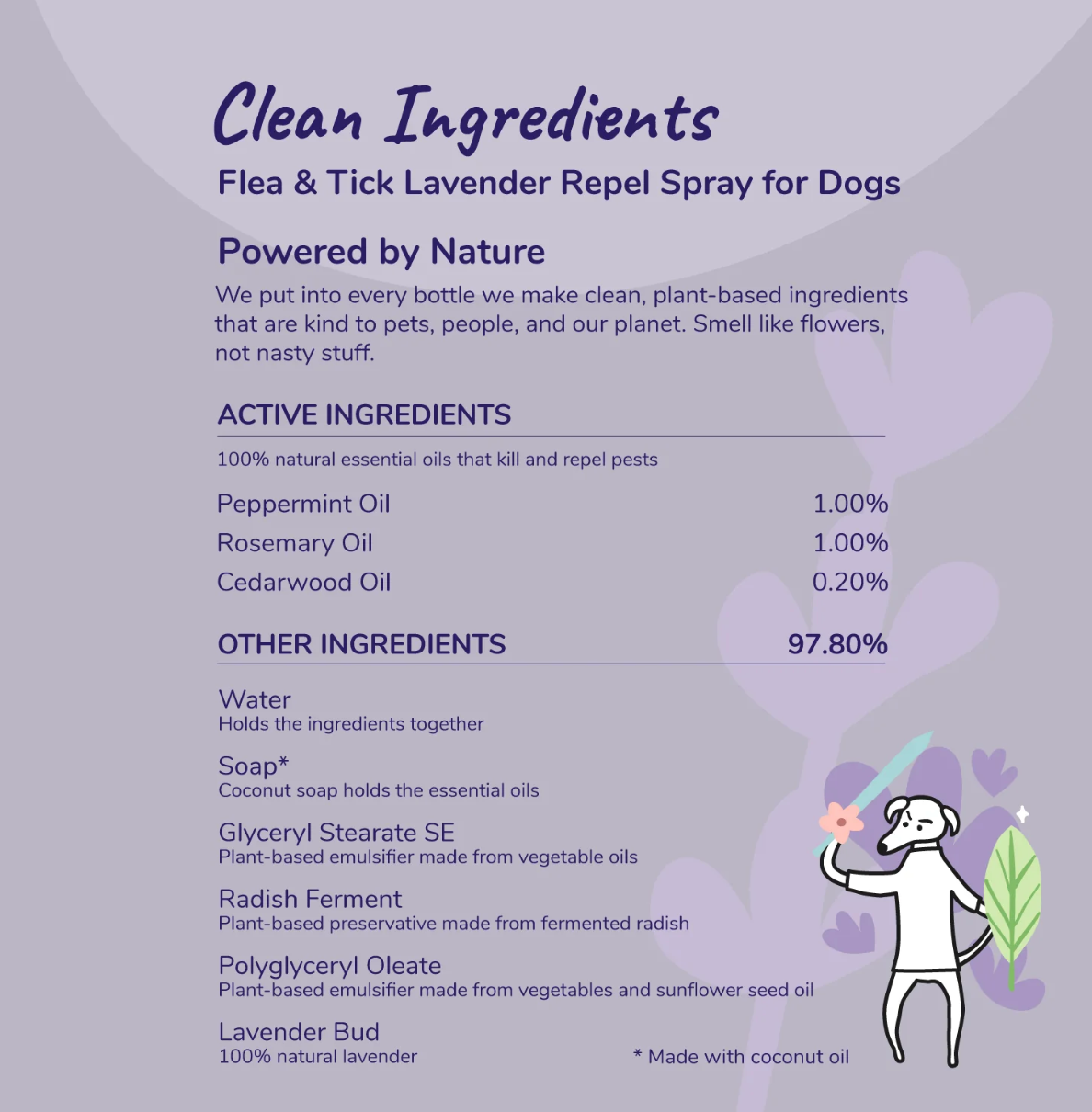 Outdoor Shield Spray - Flea & Tick Lavender Repel