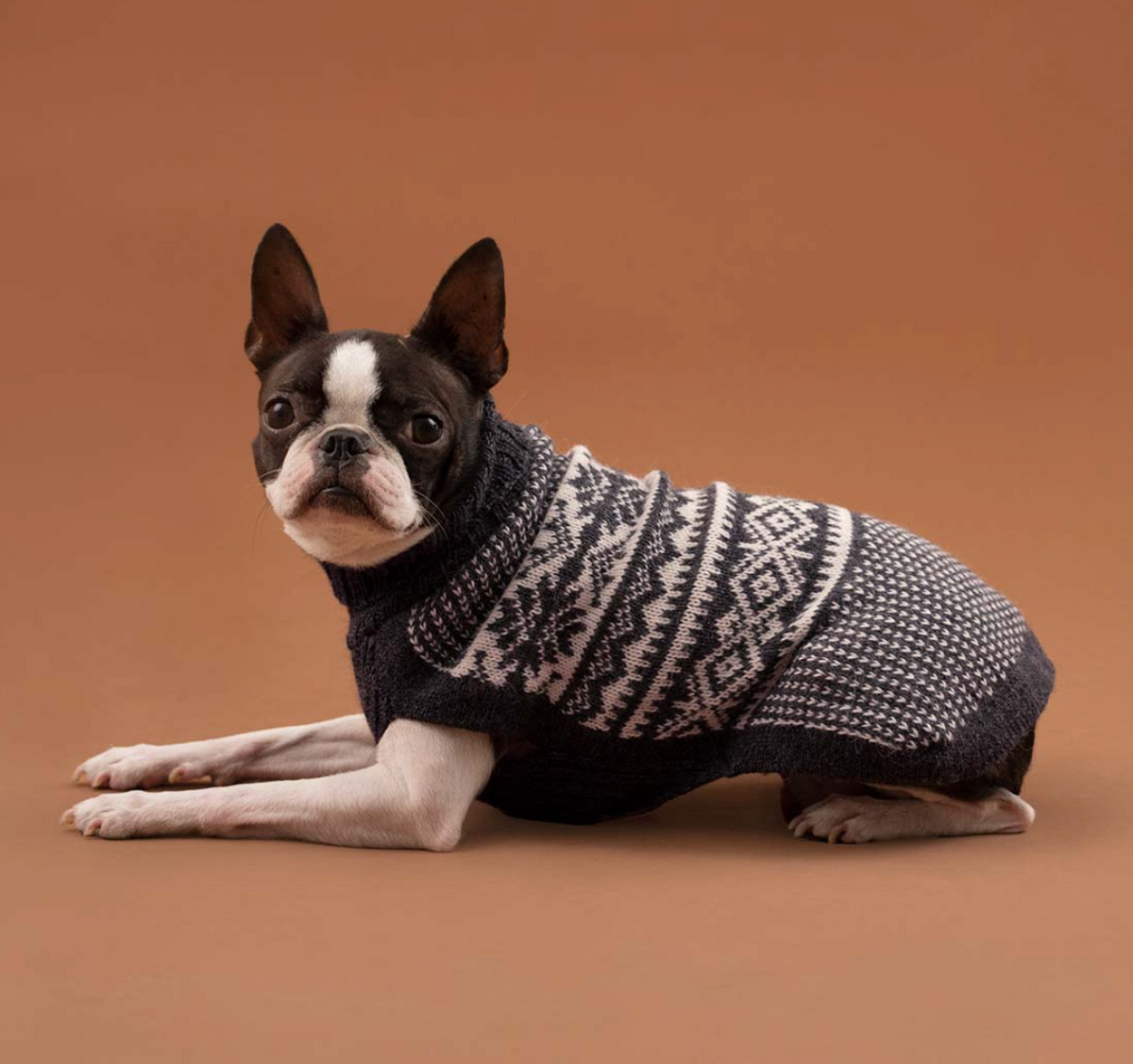Alqo Wasi - Mountain Grey Alpaca Dog Sweater