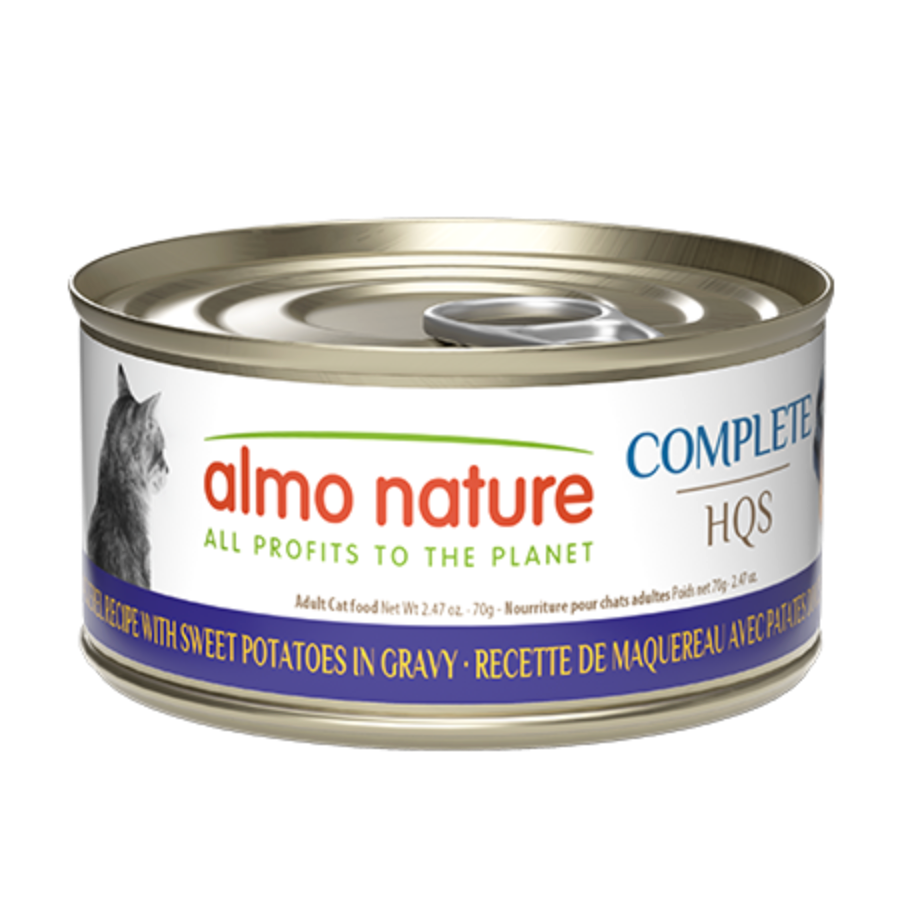 Almo Nature Complete HQS Cat - Mackerel with Sweet Potato in Gravy