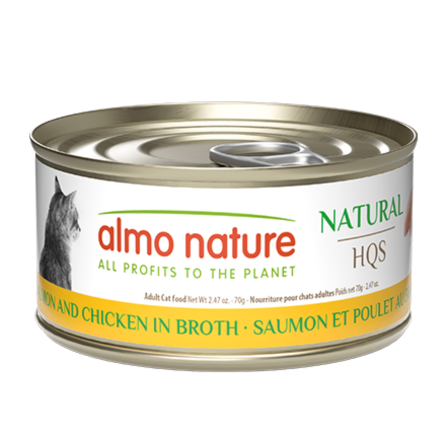 Almo Nature Naturals HQS Cat - Salmon & Chicken in Broth