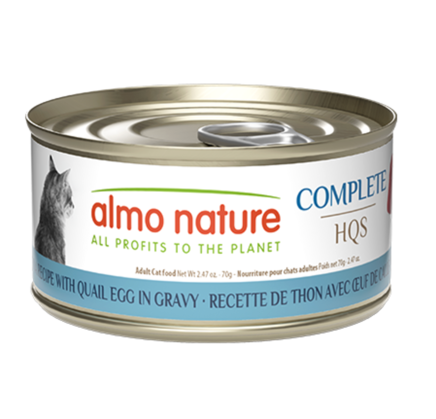 Almo Nature Complete HQS Cat - Tuna with Quail Eggs in Gravy