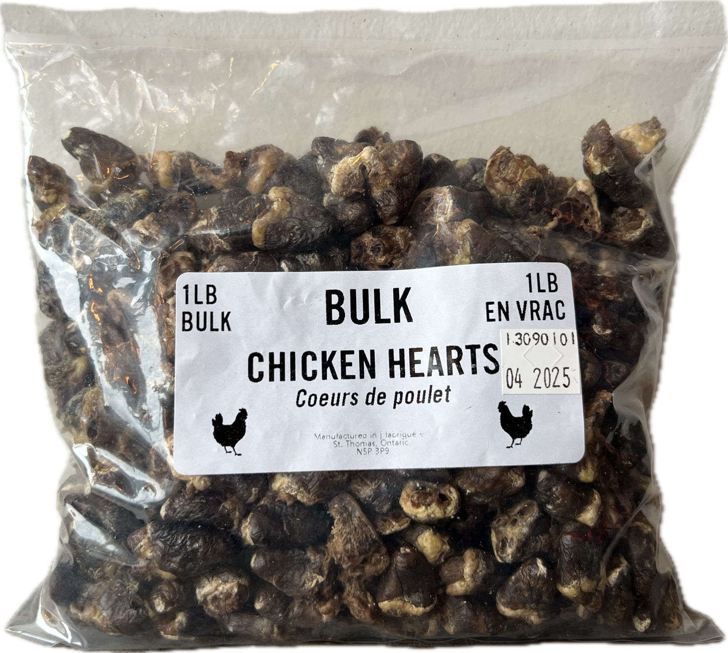 Dehydrated chicken store heart dog treats