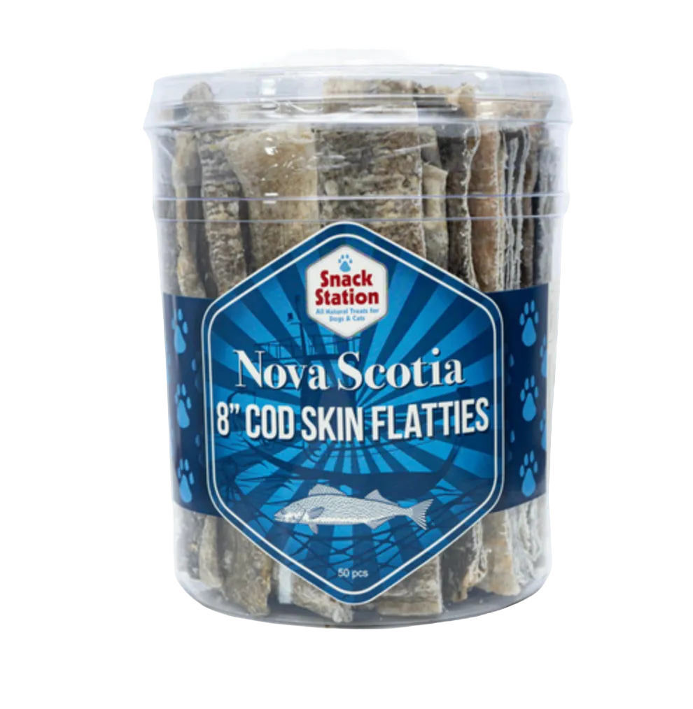 Cod Skins 8" - 50 Piece Tub