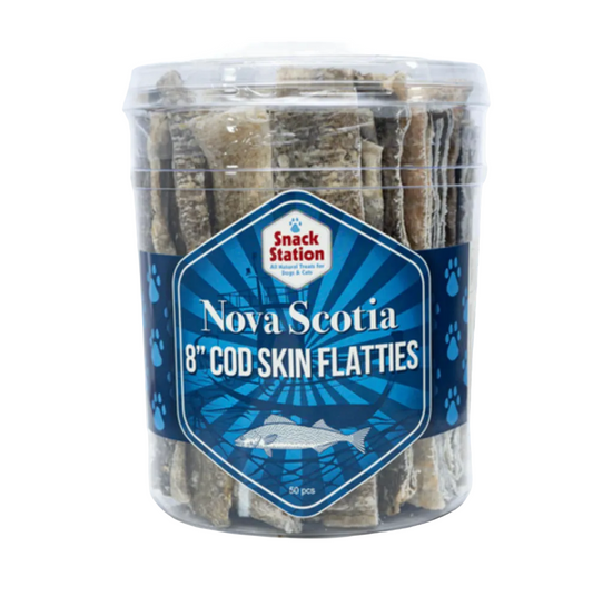 Cod Skins 8" - 50 Piece Tub