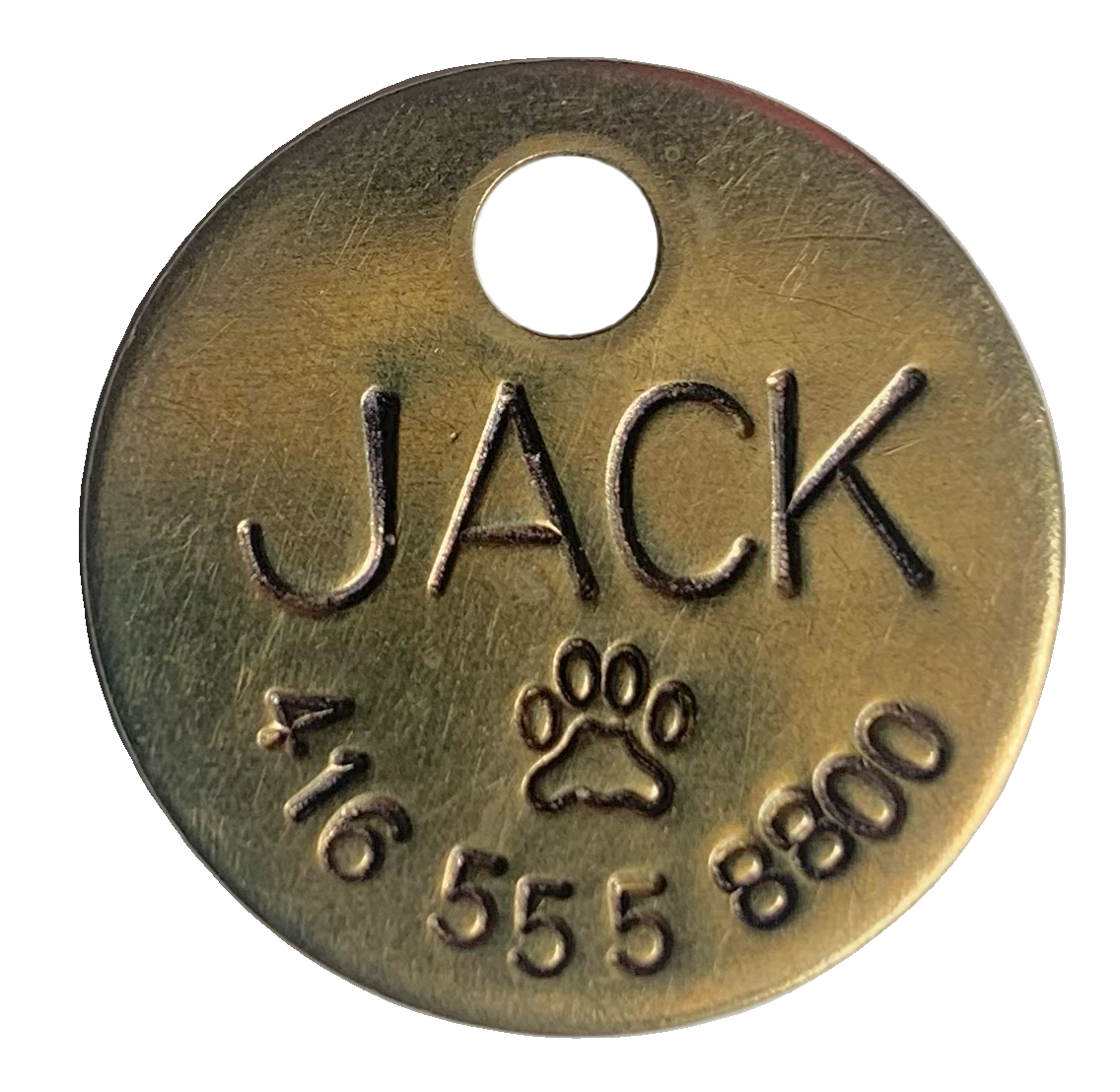 Hand-Stamped Dog Tag - Silver