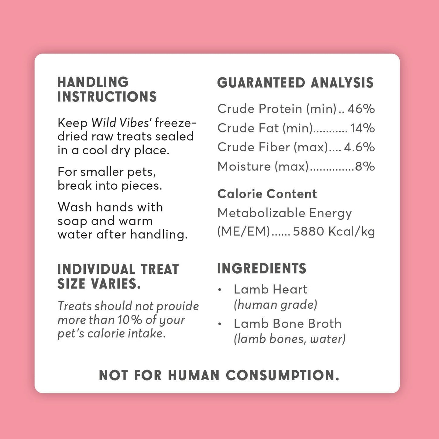 Lamb Heart & Bone Broth Treats - 80g