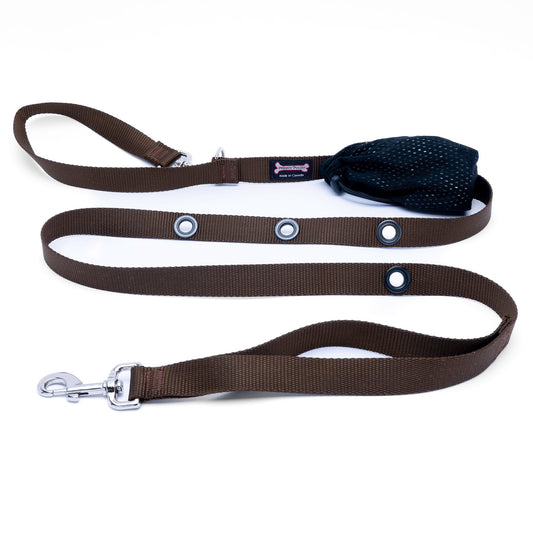 Hands-Free Nylon Leash - Brown