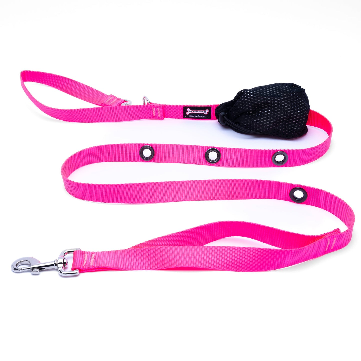 Hands-Free Nylon Leash - Hot Pink