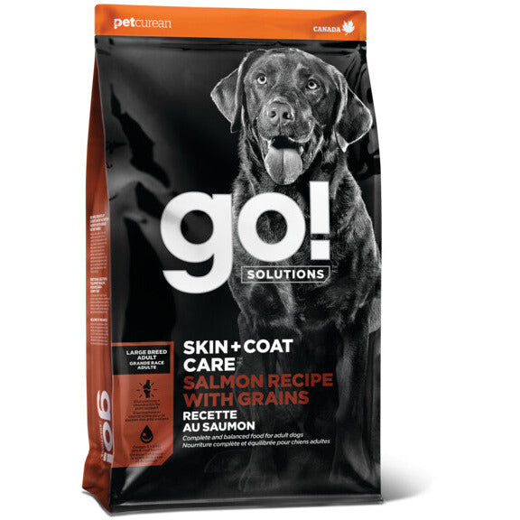 GO! Skin + Coat Large Breed Adult Salmon Recipe with Grains 25lb