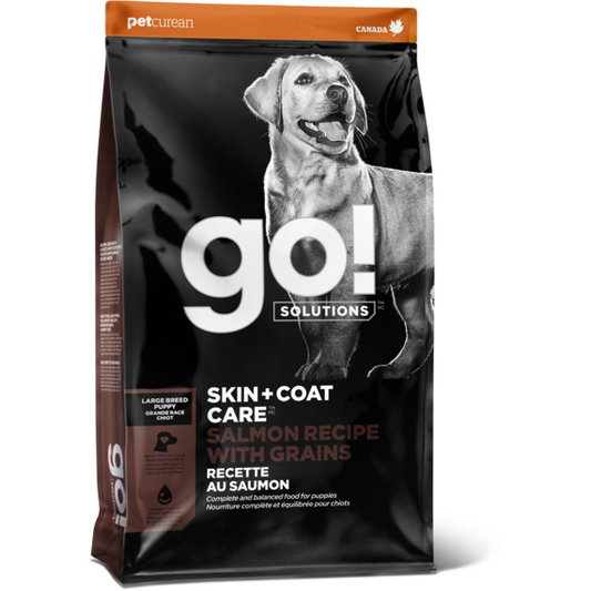 GO! Skin + Coat Large Breed Puppy Salmon Recipe with Grains 25lb