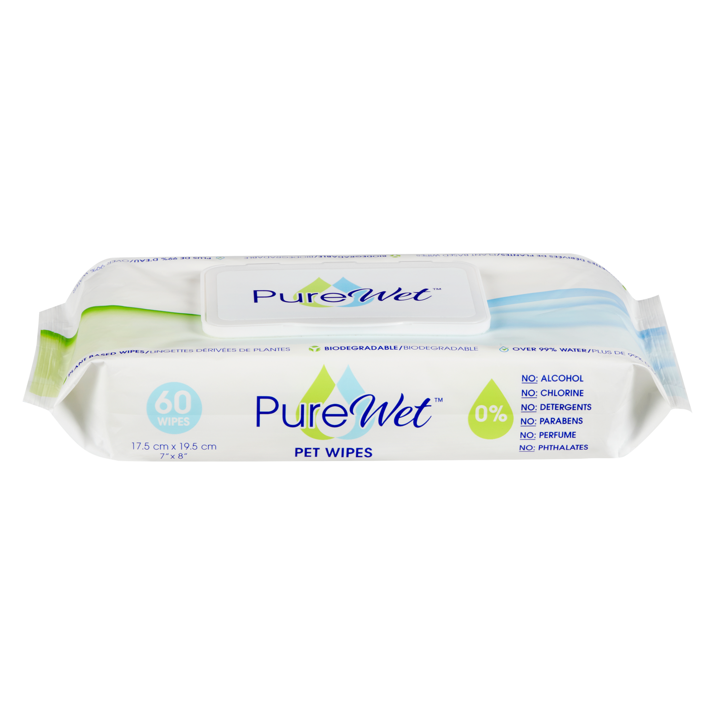 PureWet Biodegradable Wipes - 60 ct.